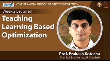 Lec 6 : Teaching Learning Based Optimization