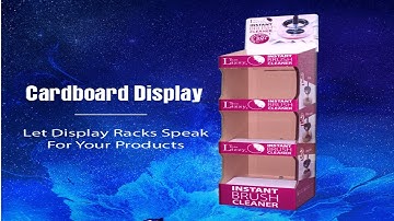 Holiday 40 Seconds to Finish Assembling a Cardboard Display Rack