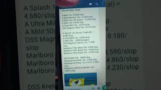 DATA HARGA KENAIKAN ROKOK SAMPOERNA AWAL TAHUN 2023 #sembako