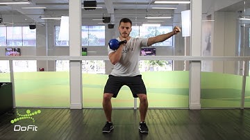 DoFit - Biblioteca do Movimento - Front squat (agachamento frontal) com 1 kettlebell