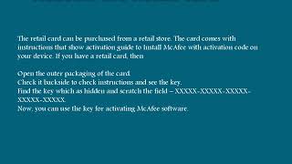 Mcafeeactivate