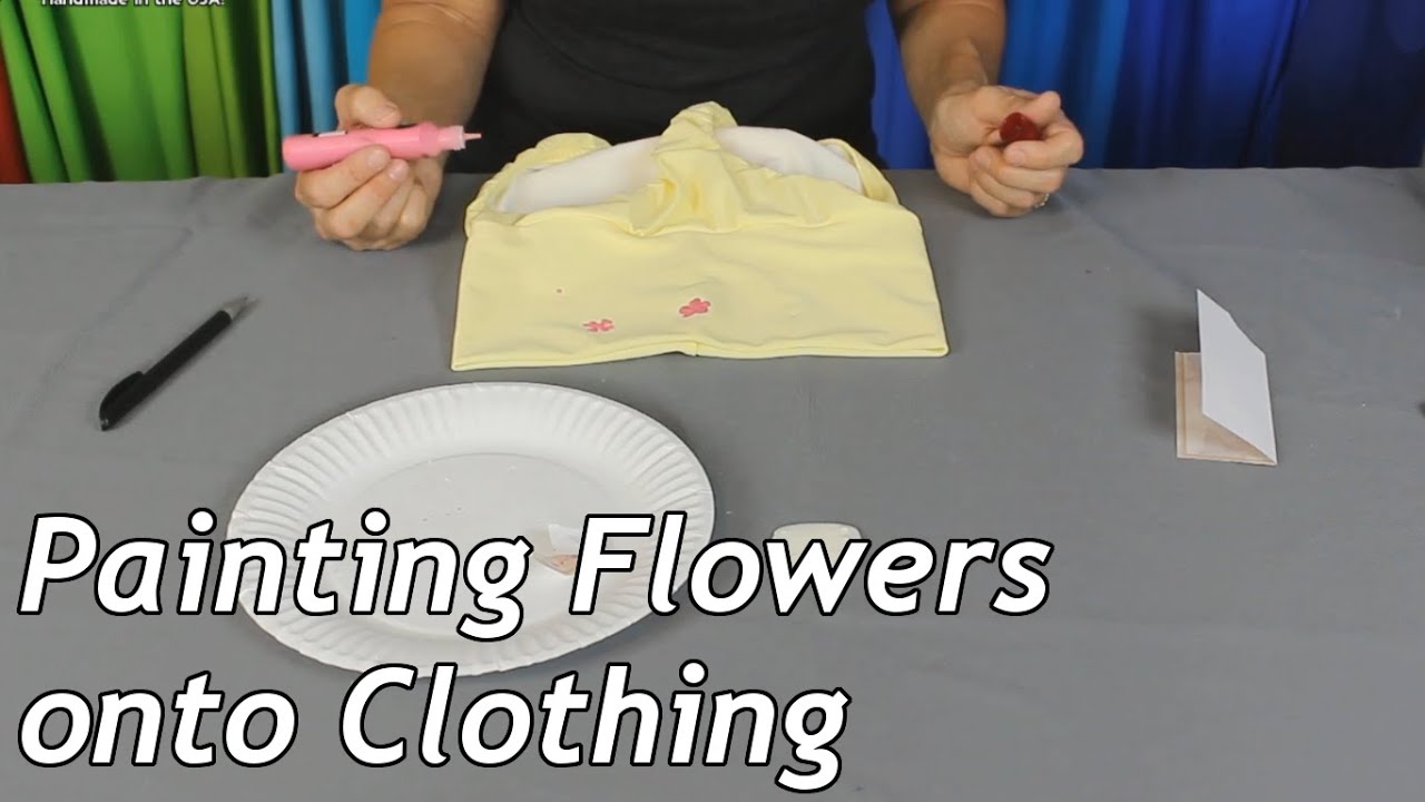 Painting Flowers onto Clothing YouTube