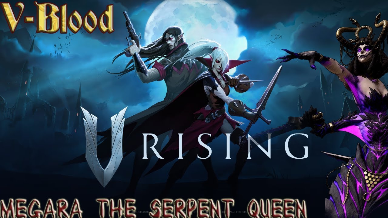 How to SKIN Megara the Serpent Queen!! (EASY SOLO GUIDE V-Rising, Minion Build!)