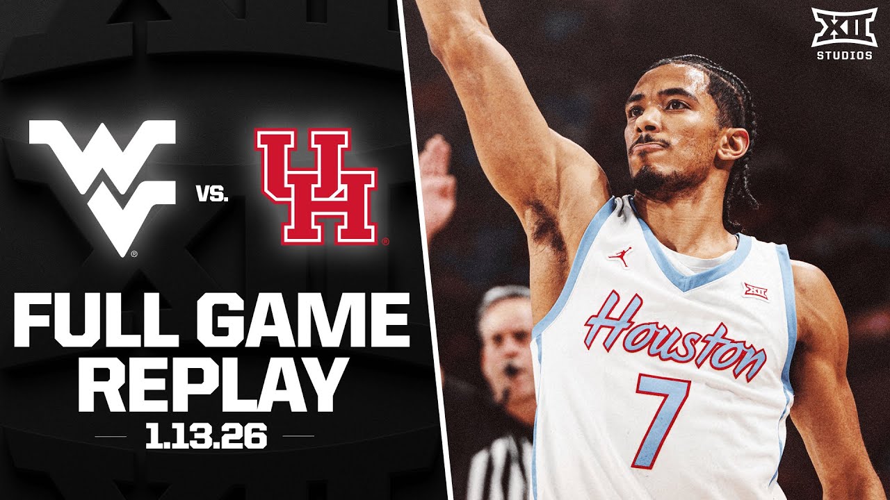 West Virginia vs. Houston Full Game Replay (1.13.26) | 2025-26 Big 12 Men's Basketball