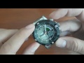 Стальные мужские часы Weide 1104 Aqua Steel с подсветкой. Настройка часов