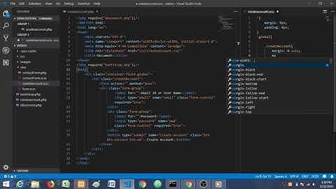 Create Account Using PHP PDO Part 1