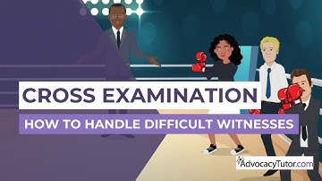 Cross Examination: How to Handle Difficult Witnesses - Get Information from Obstructive Witnesses