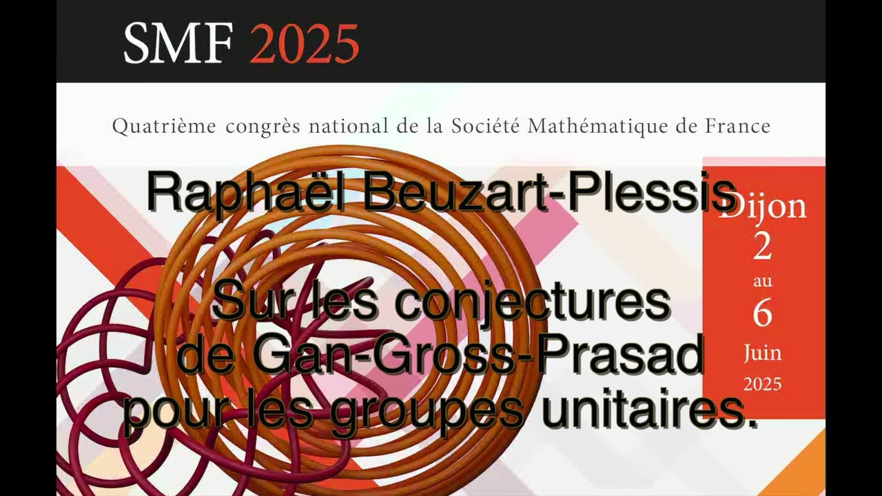 Sur les conjectures de Gan-Gross-Prasad pour les groupes unitaires.