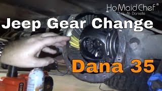 Install 4 88 Gears In Dana 35 From 4.10 Jeep Mods E18