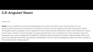 Intership Frontend 3.31-32-33-34-35 Angular React