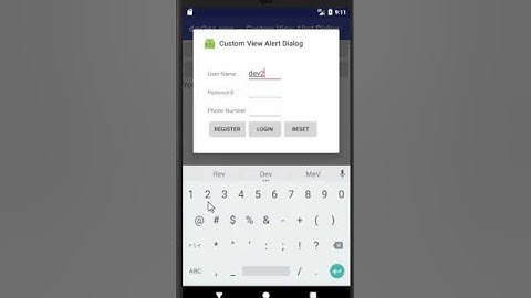 android custom layout alert dialog example