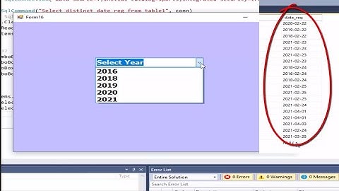 Load year date from sql database in combobox VB.net