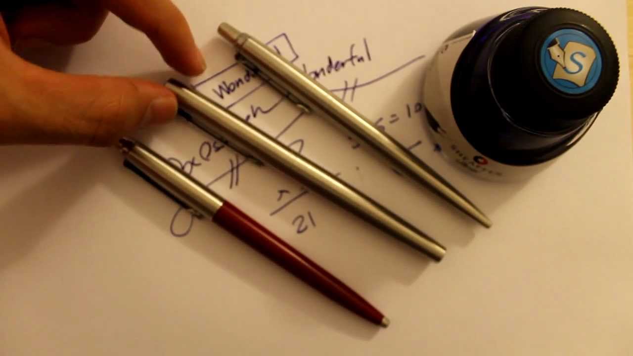 Parker Jotter Fountain Pen Review 