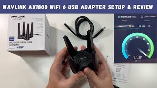 Wavlink AX1800 WiFi 6 USB Adapter Setup & Review