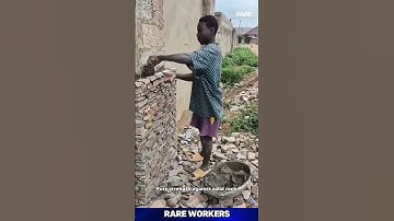 The Rhythmic Art of Shaping Stone with Hammer and Chisel. The ASMR of ancient work
