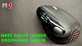 Vertical mouse Delux Seeker Wireless Ergonomic | Unboxing | Review | 2k23