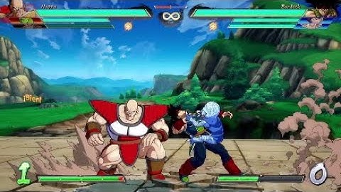 DBFZ - Nappa with krillin & Piccolo assist midscreen mixup concept.