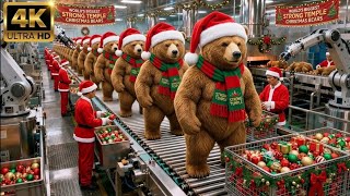 🤖 Watch 1000+ Robotic Christmas Teddy Bears Being Made in MassProx Factory! 🎄