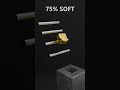 0% vs 100% Softness Battle - Cube Fall | Blender 3D Soft Body Physics Simulation