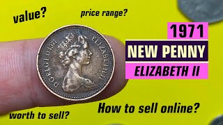 Rare UK Coins 1971 Elizabeth II NEW PENNY: What to Know Before Selling