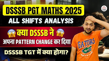 DSSSB PGT ALL SHIFTS ANALYSIS | DSSSB TGT STRATEGY | MAYANK SIR