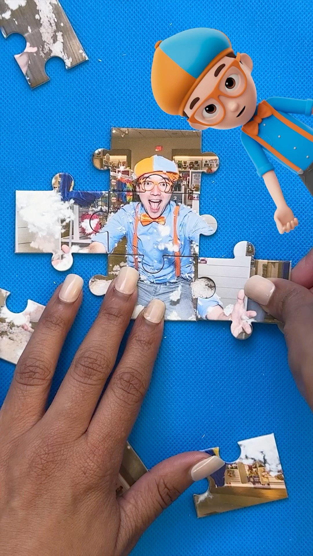 Can you solve the Blippi puzzle in 30 seconds!? Easy Games for Kids! #blippi #shorts