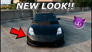 My 350z Gets a NEW LOOK!!(KBD N3R Bumper)