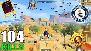 104 KILLS Wow!😍 NEW BEST LOOT GAMEPLAY in SKYHIGH SPECTACLE MODE 🥵 - PUBG MOBILE BGMI