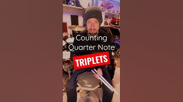 A cool hack to playing and counting quarter note triplets #drumlessons #shorts
