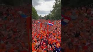 München Oranjefans Van Links Naar Rechts