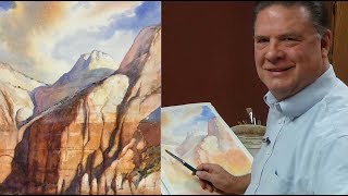 Roland Lee Watercolor Workshop - #7 Cliffs and Shadows of Zion