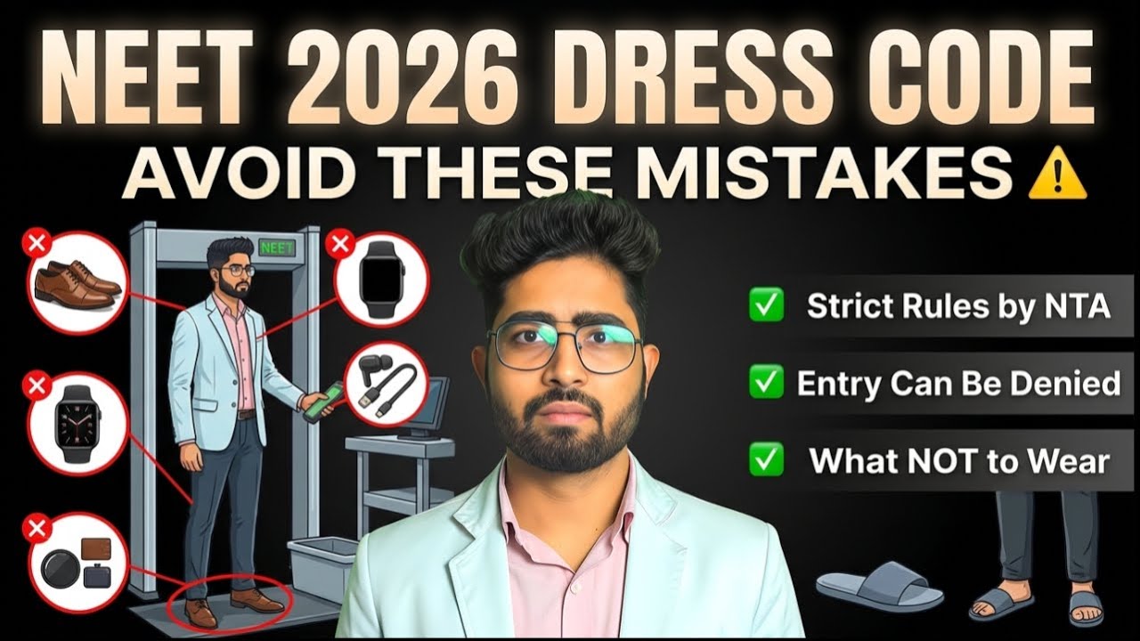 NEET 2026 Dress Code & Exam Day Guidelines | What to Wear & Prohibited ...