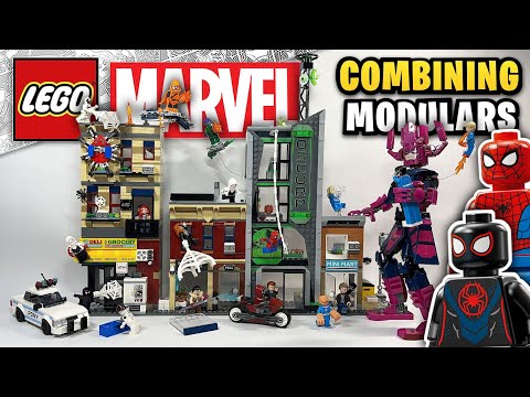 Combining EVERY LEGO Marvel Mini Modular Building Sets