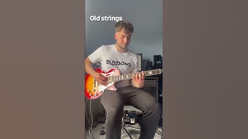 Old strings vs new strings #gibson #lespaul #guitarstrings #guitar #ableton #neuraldsp #music