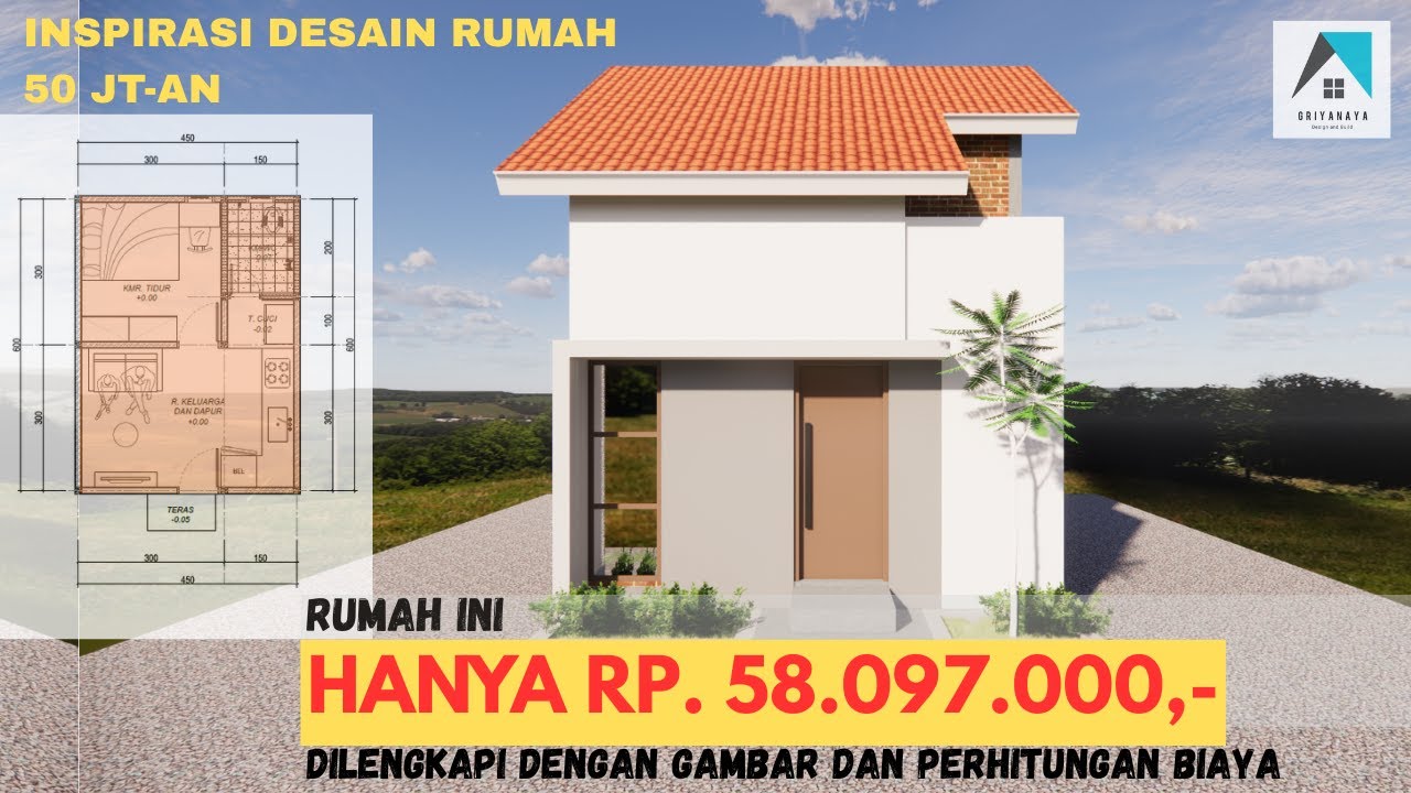 MAU BANGUN RUMAH LOWBUDGET ? RUMAH INI HANYA PERLU BIAYA 50 JUTA-AN