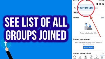 How To See List Of All Groups Joined on Facebook