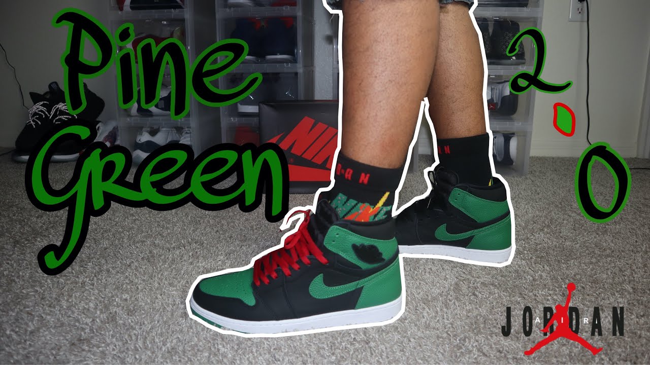 Air Jordan 1 Pine Green 2020 Lace Swap 