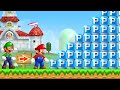 What happens if Mario & Luigi press 999x Blue P-Switches?