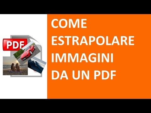 Come estrarre immagini da un pdf