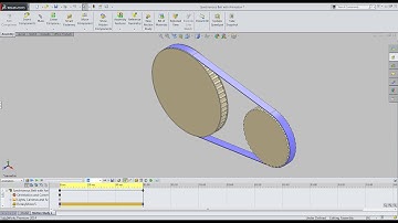 Synchronous Belt with Animation (Video Tutorial) SolidWorks