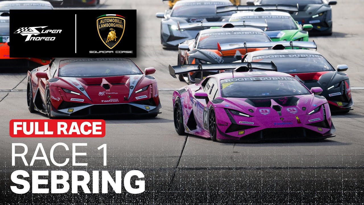 Race 1 – 2024 Lamborghini Super Trofeo Cup At Sebring International Raceway