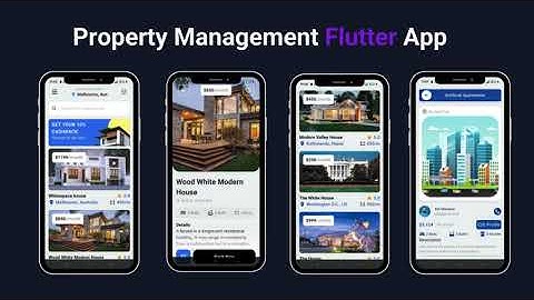 Property Management Flutter App Template | Real Estate App UI Kit