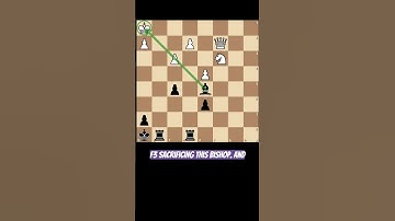 bishop Sacrifice for checkmate #chess #chesstactics