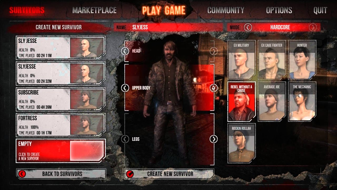 The War Z Characters And Customization Youtube
