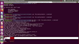 Demonstrating a stack buffer overflow attack as part of assignment at college.