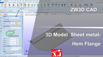 ZW3D คู่มือ สอนการใช้งาน CAD - Flange - Hem Flange