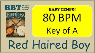 Red Haired Boy  - bluegrass backing track 80 chords