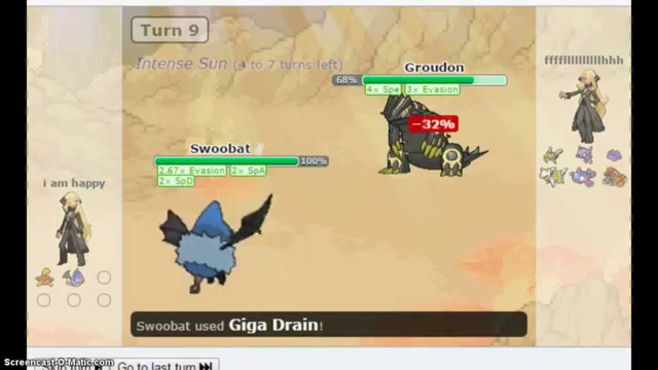 Pokemon Showdown - Swoobat Sweep