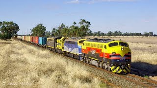 Old EMD&#39;s at work on the mainline in 2017