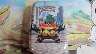 Pokémon Lumiose City Mini Tin Opening (Emboar & Inkay)